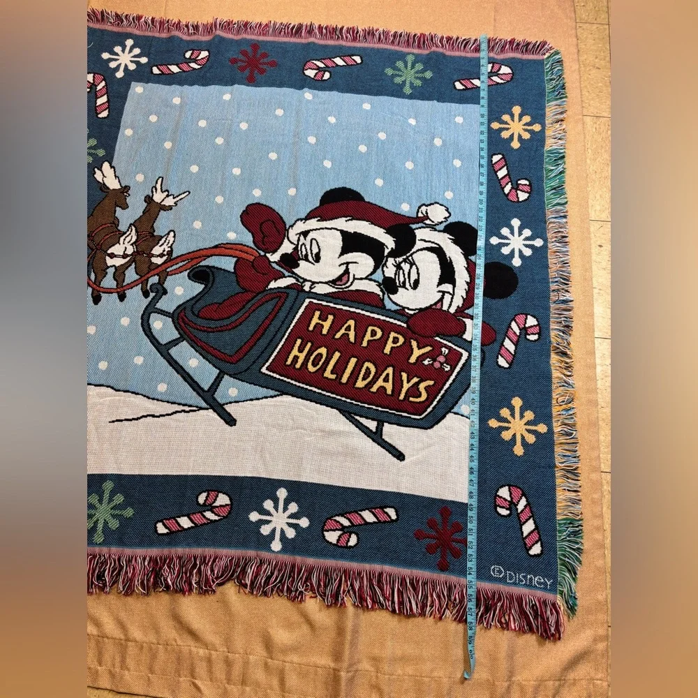 Beacon Holiday Throw Blanket - Blue and Red
